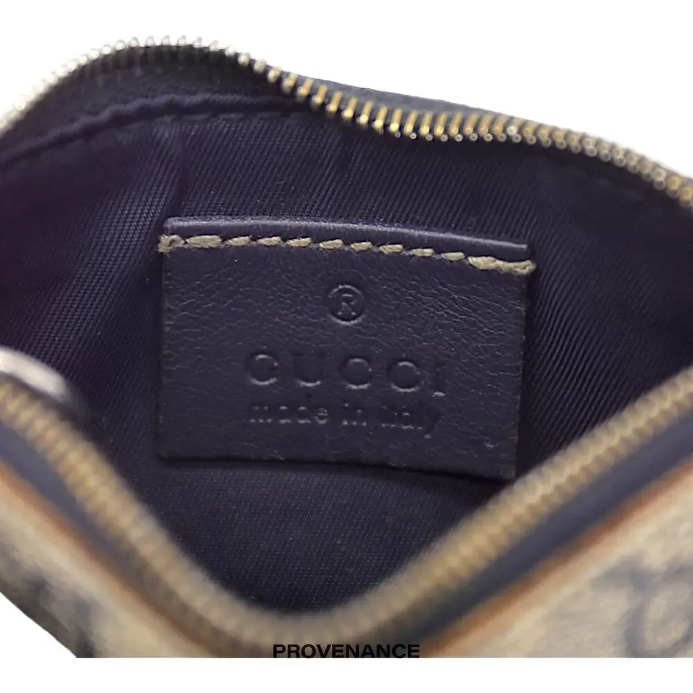 🔴 Gucci Key Pouch Cles - GG Supreme Navy - Picture 6 of 7